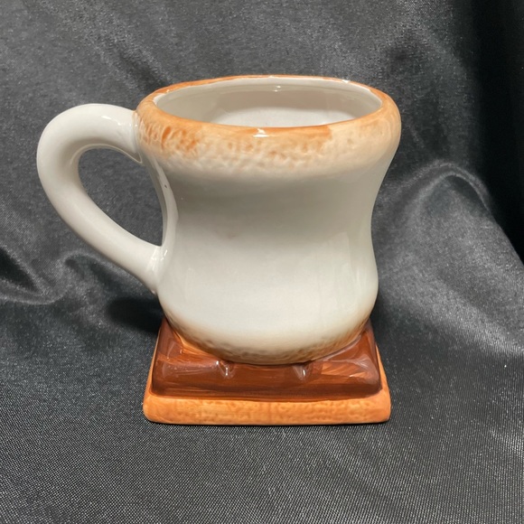 HERSHEY’S Hot Chocolate Marshmallow Mug Vintage 1990 Chipped Paint GR8 4 Planter - Picture 5 of 9